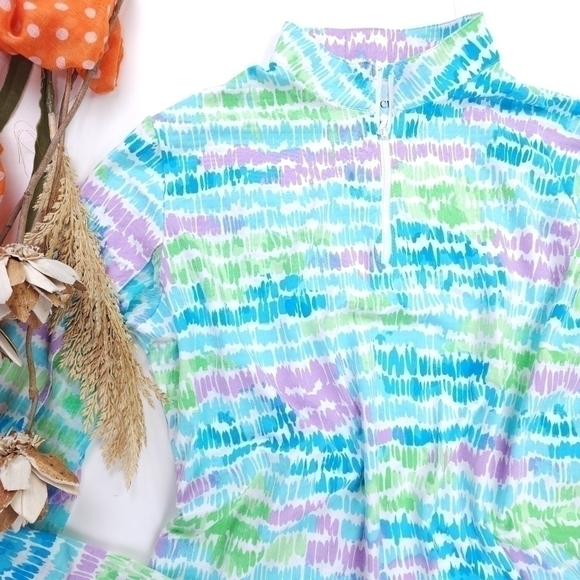 ICIKÜLS Knit Golf Tennis Exercise Top Open Mesh ½ Sleeve  Sz XL - Picture 2 of 16